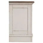 27 Zoll Nachttisch mit 3 Schubladen und integrierter Ladestation, Cottage-Stil
