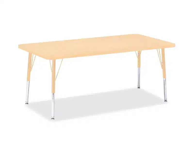 Elementary Maple Top/Edge Rechtecktisch 30 x 60 Zoll in Beige