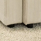 Modernes ausziehbares Schlafsofa 54.33 Cabrio Loveseat Schlafsofa Futon mit 3 Längen & verstellbarer Rückenlehne für das Wohnzimmer