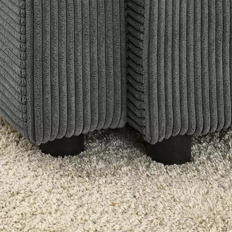 Modernes ausziehbares Schlafsofa 54.33 Cabrio Loveseat Schlafsofa Futon mit 3 Längen & verstellbarer Rückenlehne für das Wohnzimmer