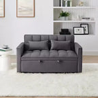 Modernes ausziehbares Schlafsofa 54.33 Cabrio Loveseat Schlafsofa Futon mit 3 Längen & verstellbarer Rückenlehne für das Wohnzimmer