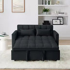 Modernes ausziehbares Schlafsofa 54.33 Cabrio Loveseat Schlafsofa Futon mit 3 Längen & verstellbarer Rückenlehne für das Wohnzimmer