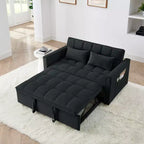 Modernes ausziehbares Schlafsofa 54.33 Cabrio Loveseat Schlafsofa Futon mit 3 Längen & verstellbarer Rückenlehne für das Wohnzimmer