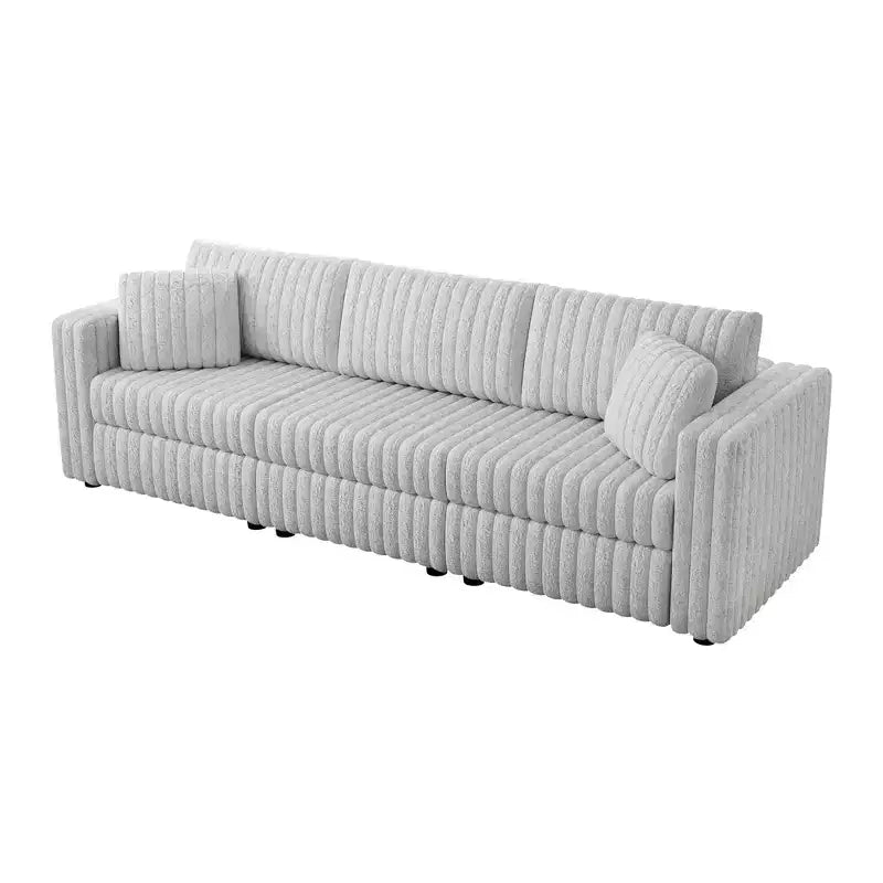Modernes ausziehbares Schlafsofa 54.33 Cabrio Loveseat Schlafsofa Futon mit 3 Längen & verstellbarer Rückenlehne für das Wohnzimmer
