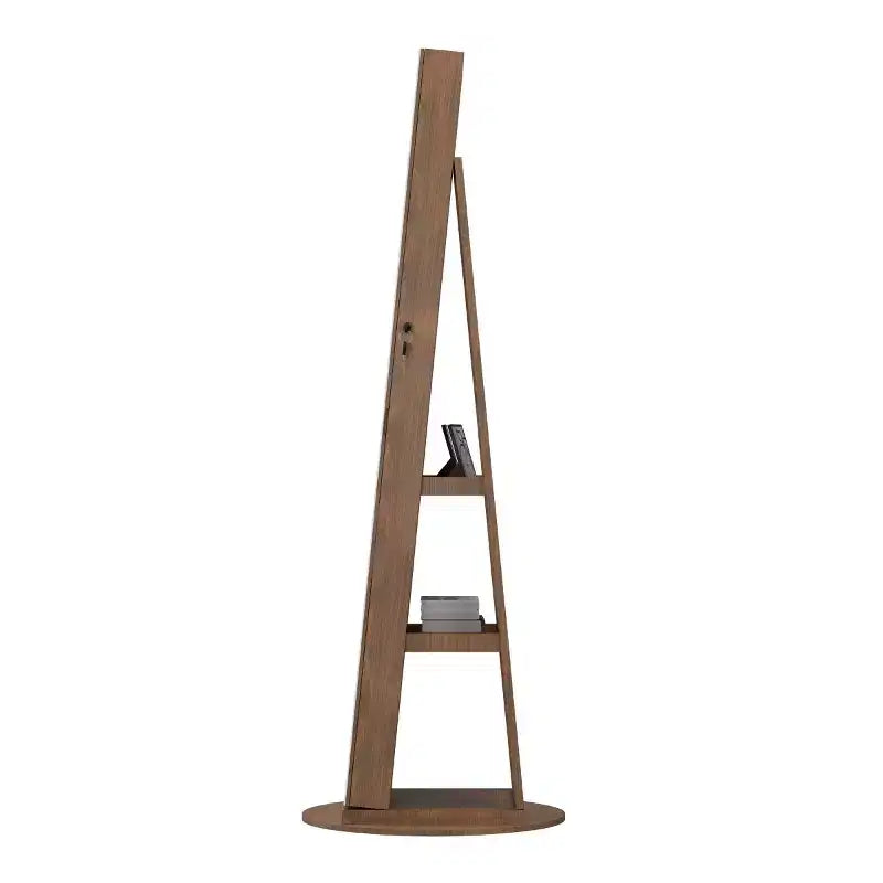 360° drehbarer Schmuckschrank mit Ganzkörperspiegel, drehbarer Standspiegel, freistehender Ganzkörper-Schmuckschrank-Organizer