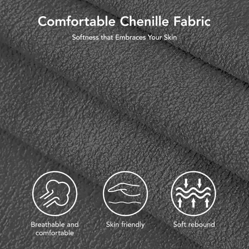 51 Zoll 3-in-1 Schlafsofa ausziehbar, umwandelbares Loveseat mit verstellbarer Rückenlehne, Chenille-Polsterung, Seitentasche