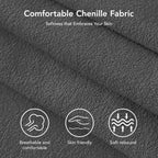 51 Zoll 3-in-1 Schlafsofa ausziehbar, umwandelbares Loveseat mit verstellbarer Rückenlehne, Chenille-Polsterung, Seitentasche
