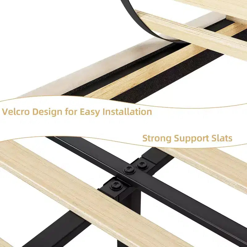 King Size Samt Polsterbettgestell mit verstellbarem Kopfteil, Holzlattenrost, geräuschlos, kein Boxspringbett erforderlich, Beige