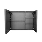 81 cm B x 61 cm H Aluminium-Spiegelschrank mit Beleuchtung, Antibeschlag, einfache Installation