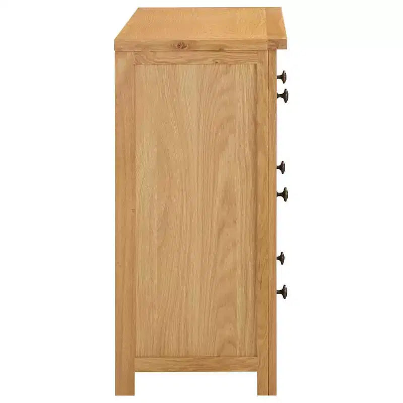 Kommode Wildeiche Massivholz, MDF mit Eichenfurnier